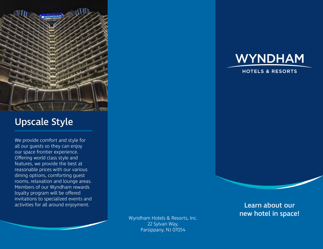 Hotel Brochure design (Outside)